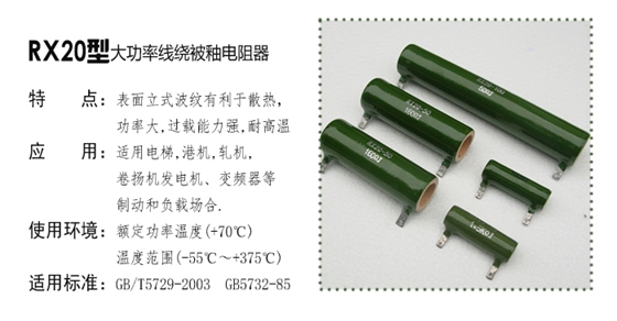 大功率被釉电阻