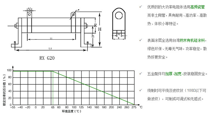 大功率可调电阻尺寸图